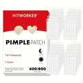 400/800pcs HITWORKER Hydrocolloid Acne Patches, 2 Sizes, Day & Night Use, Beige, Oil Control, Fragrance-Free